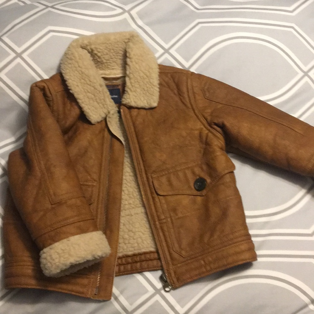 Gap faux leather jacket size 2